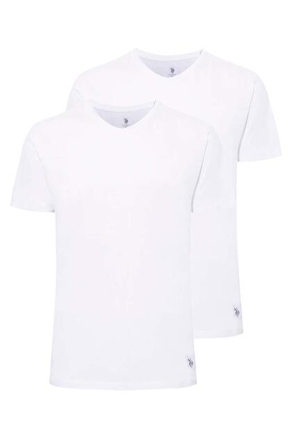 Polo- Men's Gray Melange 2-Piece Round Collar Undershirt