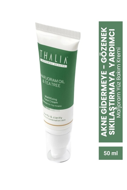 Akne Gidermeye & Gözenek Sıkılaştırmaya Yardımcı Marjoram Yüz Bakım Kremi 50ml