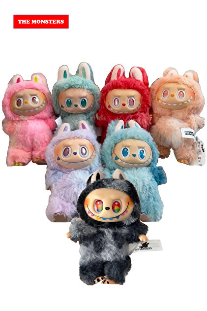 THE MONSTERS 2点セット Markafox Peluş Oyuncak Bebek Anahtarlık Modeli The Monsters Serisi