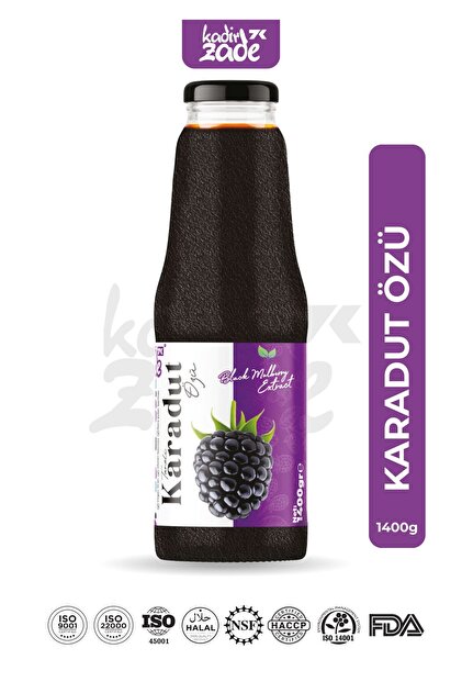 KADİRZADE Premium Taneli Karadut Özü Cam Şişe 1400gr - Fiyatı