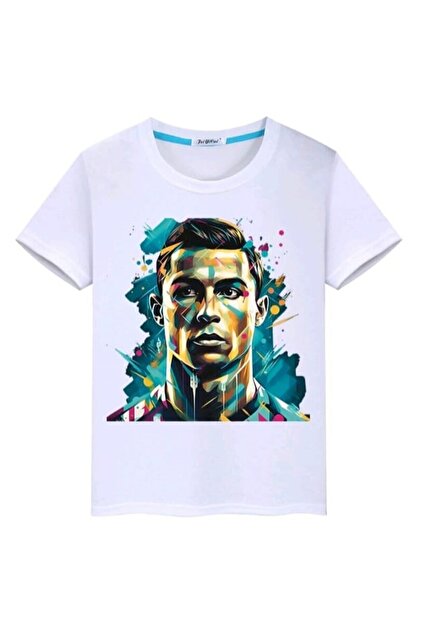 Stil-X CRISTIANO RONALDO Printed Crew Neck Boys' and Youth T-Shirt