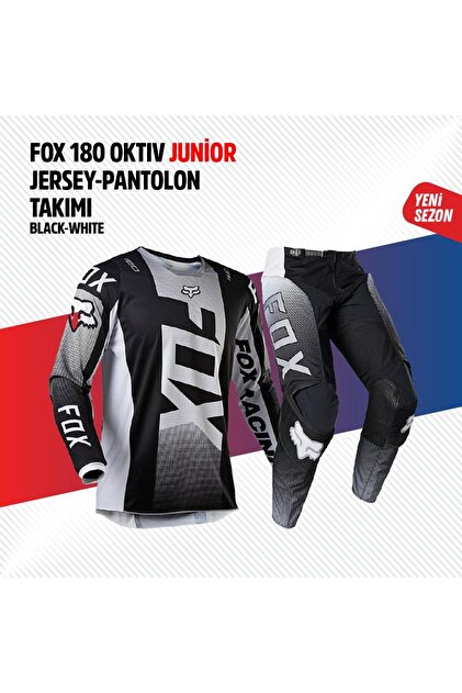 Fox Siyah Beyaz Çocuk Jersey Pantolon Takımı - Fiyatı, Yorumları