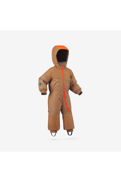Decathlon Wedze Çocuk Kayak Tulumu - 1/5 Yaş - Kahverengi/Turuncu