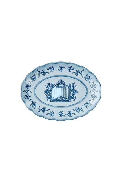 Josephine Servis Tabağı Small 36x27 cm Mavi