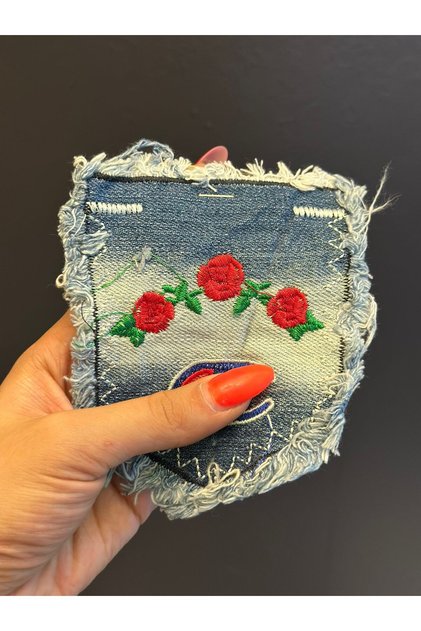 12X10 cm Embroidery Applique for Jeans Pocket Embroidery Sewing Applique