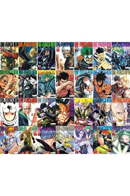 Akıl Çelen Kitaplar One Punch Man 1-28. Ciltler 28 Ciltlik Manga