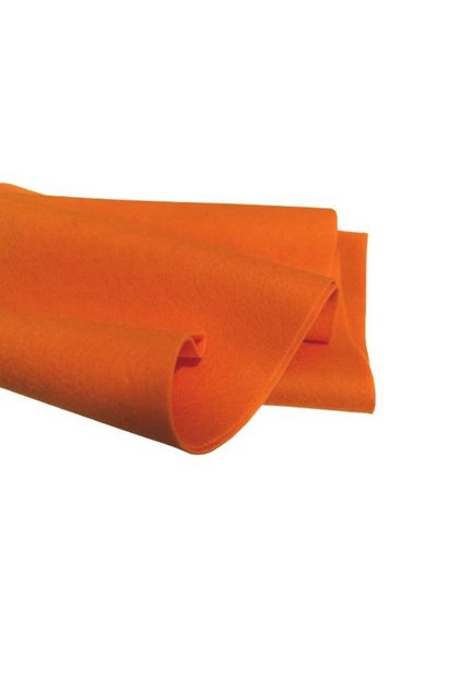 Fetru/pasla din lana 100%, moale 1.2mm, 50*40cm - portocaliu deschis