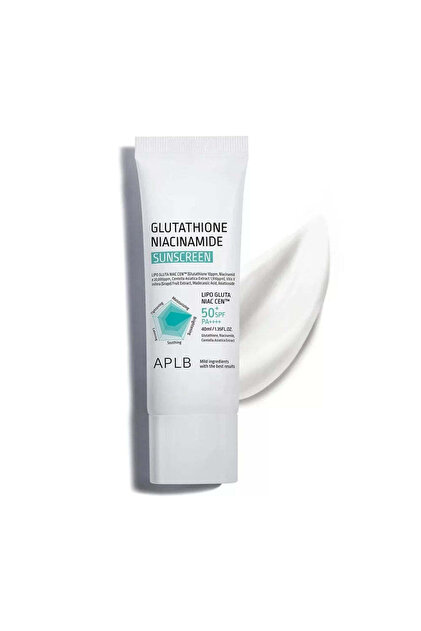 glutathione niacinamide sunscreen review A that feels like skincare! APLB Sunscreen  SPF50+ PA++++, no white cast, lightweight & glowy finish  Brightens skin, fades spots, hydrates deeply & calms redness inflammatory and antioxidant properties Review: ALPB Glutathione Niacinamide Ampoule