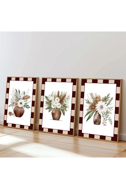 3 Pcs Wood Frame Living Room Hall Kitchen Table Set Set3359