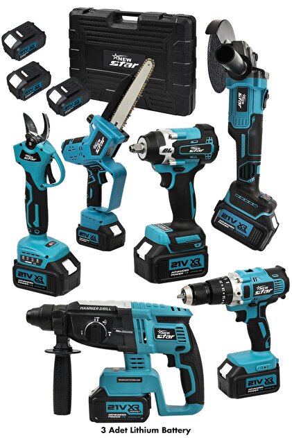 Newstar New Star 6'LI SET hilti+taşlama+somun s+vidalama+bağ