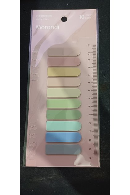Transparent Color Postit Bookmark Bookmark Postit Sticker Note Paper 10 Colors Each Color 20 Pieces