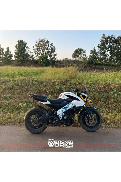 Bajaj Ns200 Sticker Middle Chassis Lightning Bolt Sticker Pattern Decor Sticker