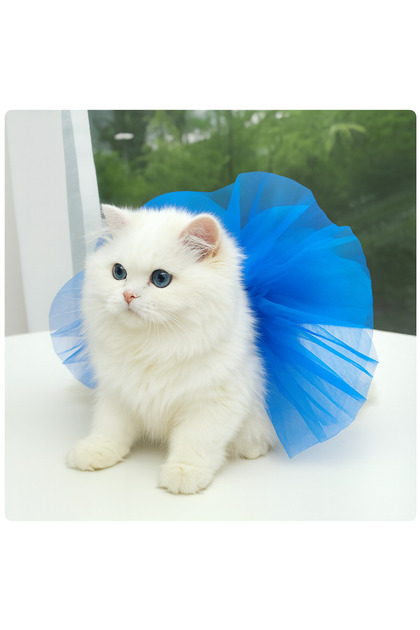 Blue Cat Tutu Skirt / Cat Outfit / Cat Dress Tutu Tie