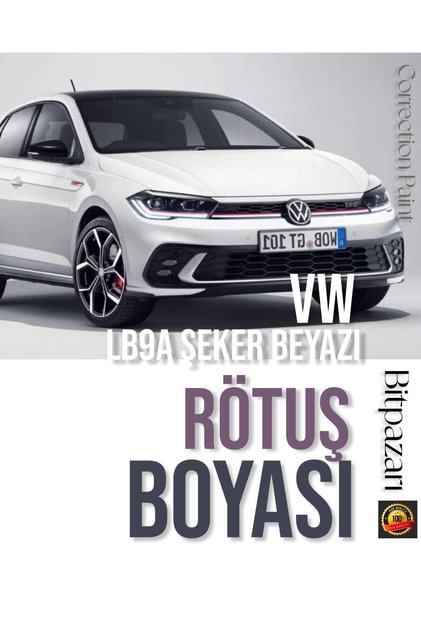 Vw Polo, Golf - Lb9A - Candy White - Professional Retouching Paint