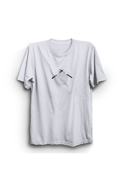 Brain Brain, Knitted Brain, Minimal Design T-Shirt