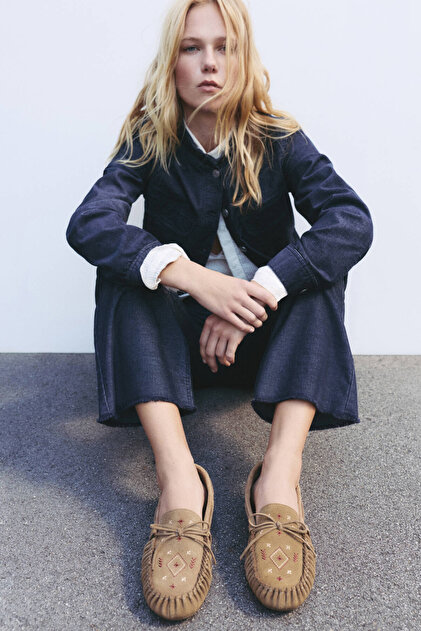 mumuぺージ Pull & Bear Deri süslemeli mokasen - Fiyatı, Yorumları