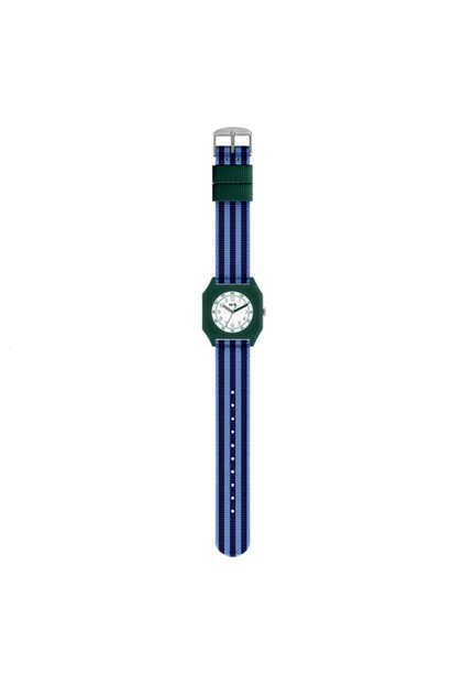 - a Day on Earth - Striped Blue Green Wrist Watch