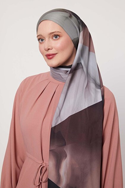 شال الحب بنمط تجريدي أخضر