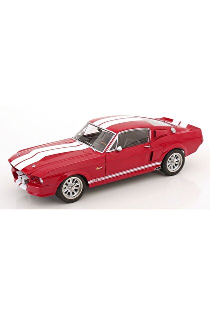 Modèle Réduit KK-Scale Ford Mustang Shelby GT500 Eleanor 1967 - Rouge Et Blanc - 1:12 NEUF