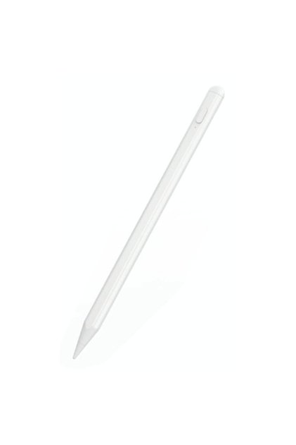Stylus magnetic cu senzor de presiune și înclinare, încărcare USB-C, alb