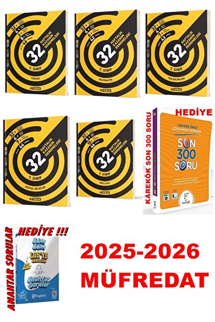 Hız Yayınları HIZ 2026 MÜFREDAT 7.SINIF 32 HAFTALIK DENEME TÜM