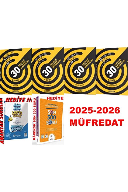 Hız Yayınları HIZ 2026 MÜFREDAT 6.SINIF HAFTALIK DENEMELER TÜM