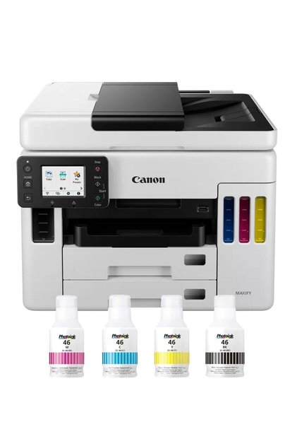 MAXIFY GX7140 Wi-Fi Tanklı Renkli Yazıcı Tarayıcı Fotokopi Faks + 575 ml Photoink Mürekkep