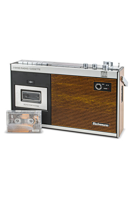 Boxă Bluetooth cu casetofon și radio FM/AM EM 1014, USB, ediție muzică folk