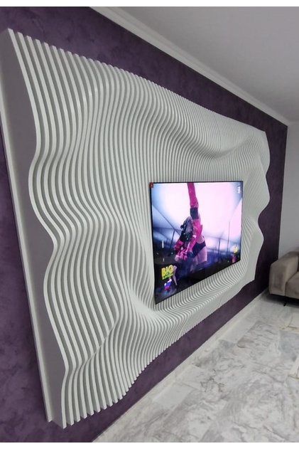 Perete parametric 3D Riflat – Inovație în designul interior modern