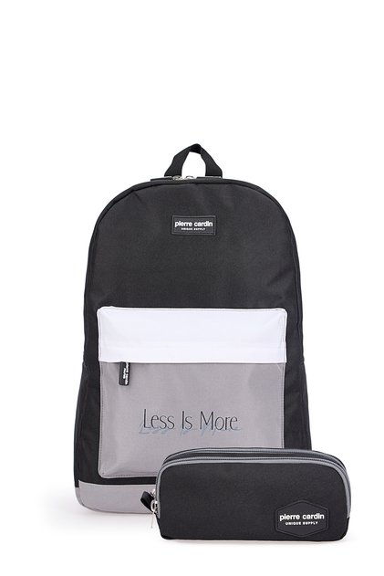 1005-3006 School Bag with Pen Holder Waterproof Multi-Compartment Black