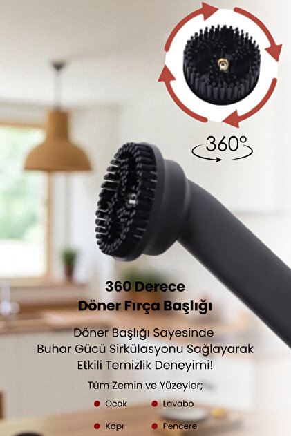 Yui SC1000 Çok Fonksiyonlu Buharlı Temizlik Makinesi Buharlı