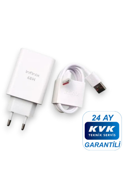 INFINIX 68W (WATT) Hızlı Şarj Aleti Adaptörü Kablo Seti %100