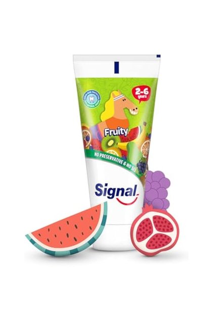 Kids Toothpaste, Fruity, with no preservatives & no SLS, for 2-6 Years, 50ml