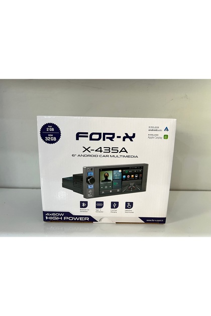 For-X X-435A 6* TEK DİN ANDROİD CARPLAY MULTİMEDYA AHD KAMERA