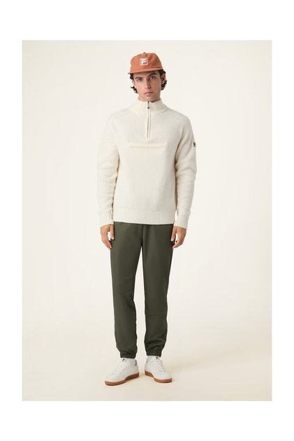 GIOVANNI entspannter Strick-Segelpullover mit halbem Reißverschluss