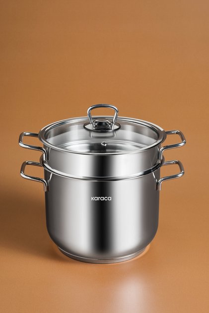 Mutfaksever Indüksiyon Tabanlı Çelik Spagetti Tenceresi 20 cm