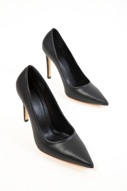 Black Women's Classic Heeled Shoes 20819