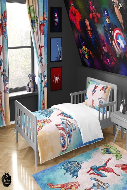Super Heroes Children's and Baby's Room Duvet Cover Set TLAN-315