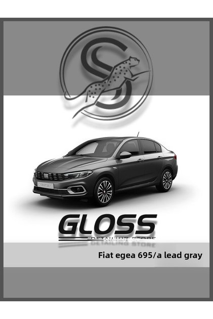 Fiat Egea Lead Gray 695A - Professional Scratch and Stone Mark Remover Touch-Up Paint 20ml. Compatible