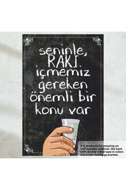 Raki Loveliness Raki Sayings Funny Fun Sayings Wall Graffiti Retro Wooden Poster