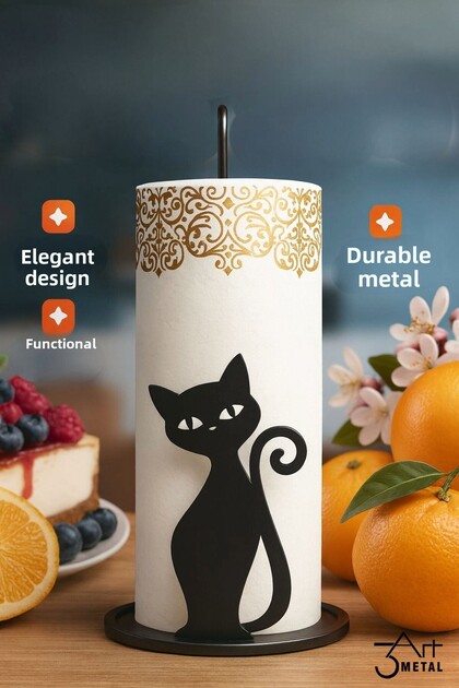 Decorative Metal Paper Towel Holder | Napkin Holder | Towel Holder | Bath Towel