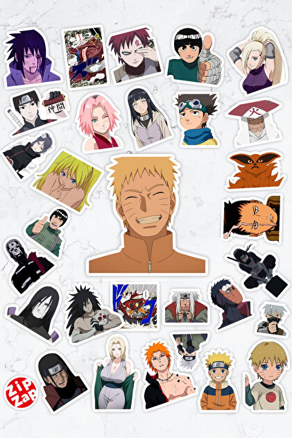 ZipZap Naruto ve Shippuuden Anime Telefon Laptop Bullet Journal