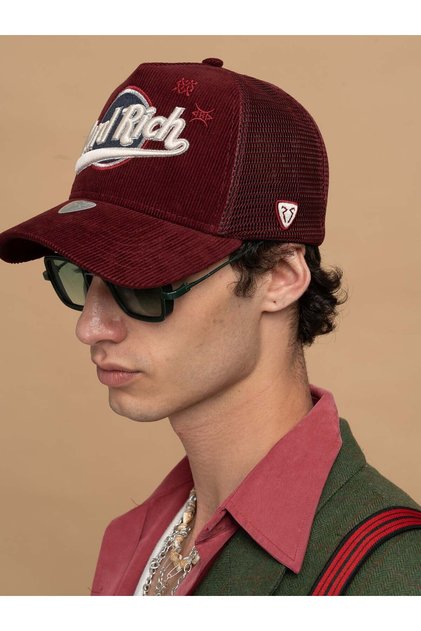 Kadın Erkek Bordo Trucker Şapka Hard Rich