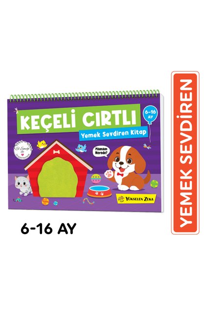 6-16 Ay İlk Cırt Cırtlı Keçeli Etkinlik Kitabım - Yemek Sevdiren Kitap