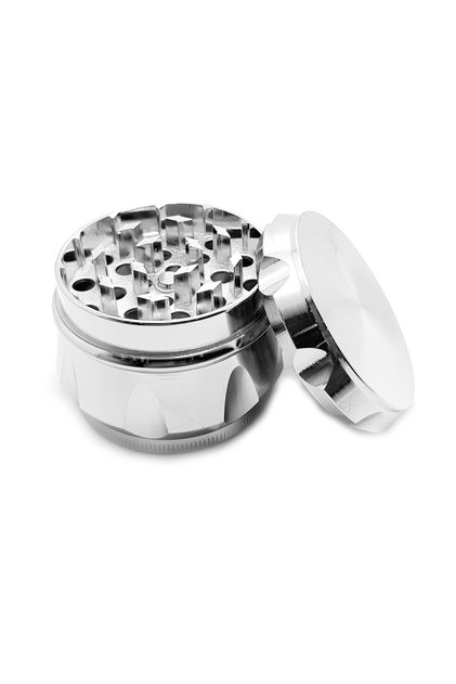 Silver 55 mm. Tütün Baharat Herbal Öğütücüsü Parçalayıcı pz39slv