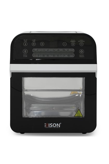 Stainless Steel Air Fryer, 1600W, 12L, 16 Functions, AF510T/BK - Black