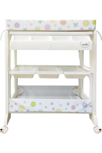 Portable Diaper Changing Table/Station with MatTable Dresser with Wheels for Infant,