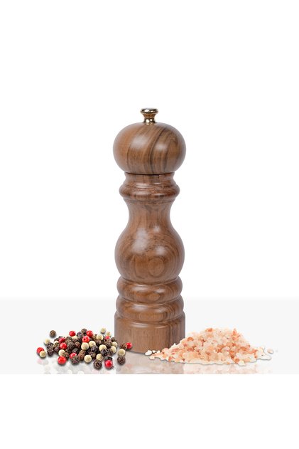 Walnut Wood Salt and Pepper Hand Mill Grinder 18 cm