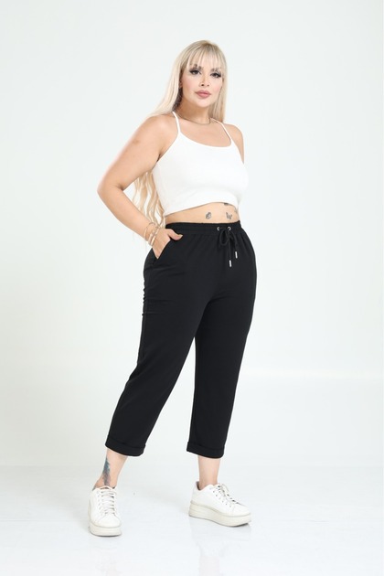 Pantaloni de trening pentru damă, lungime capri