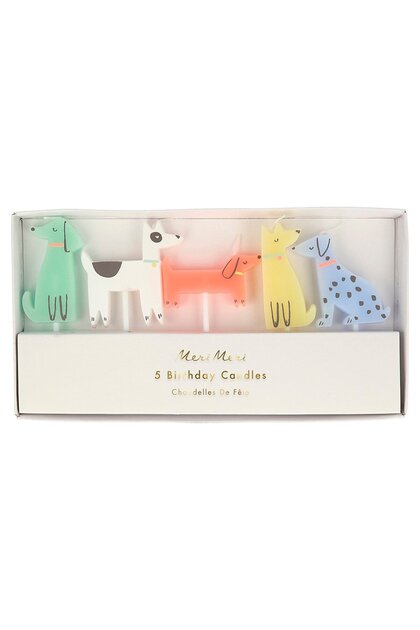 Meri Meri - Dog Candles - Köpek Mumlar